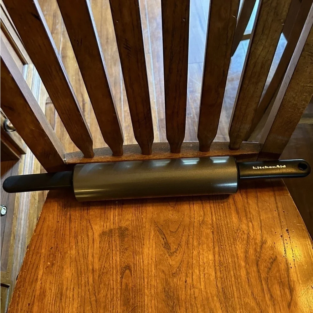 KitchenAid NonStick Charcoal Gray Rolling Pin w/ Offset Handles